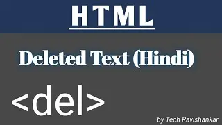 Deleted Text On Web Page Using del tag in Html (Hindi)