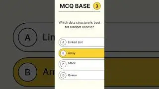 Arrays vs Linked Lists | 5 Key MCQs for Computer Science Exams 📚 #computerscience #mcqs #mcqshorts
