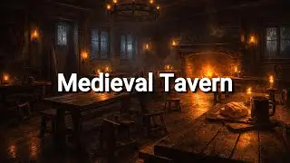 Medieval Tavern Ambience | Fireplace & Candlelight