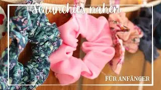 Scrunchie n&auml;hen in 5 Minuten | Einfaches Haarband / Haargummi f&uuml;r Anf&auml;nger