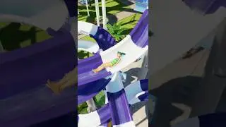 Body Flume Water Slide - Planet Coaster 2 #waterslide #waterpark #planetcoaster2