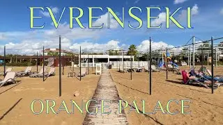 SIDE EVRENSEKI Today ORANGE PALACE Hotel Beach and Promenade T&Uuml;RKIYE #side #turkey #evrenseki