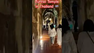 700-year old Tunnel Temple in Thailand #watumong #thailandtemple #chiangmai #solotravel