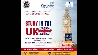 🎓 Study in the UK with Scholarships Worth Up to &pound;5000! | Coventry University | January 2025 Intake