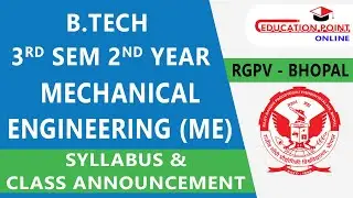RGPV Mechanical Engineering B.Tech 3rd Semester Syllabus | Complete Roadmap for ME 3rd Semester
