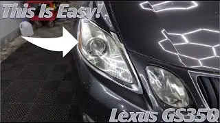 EASY DIY Lexus GS350 Headlight Restoration!