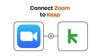 How to connect Zoom to Keap - Easy Integration