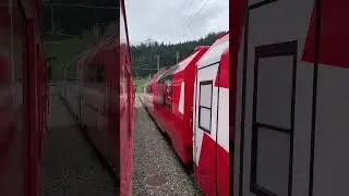 The Glacier Express at Rueras