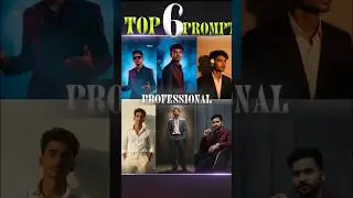 Top 6 Professional AI Prompts | Best Photo Prompts | AI Editing Ideas 2025 #googlegemini #shorts