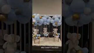 Elephant Baby Shower Centerpieces | Balloon Decor | #balloon #balloondecoration #babyshower #viral