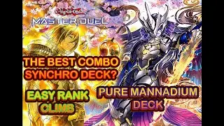 YU-GI-OH! The BEST SYNCHRO Deck? Pure MANNADIUM/Combo Guide And Easy Rank Up/Master Duel
