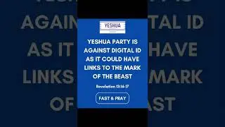 We don&rsquo;t agree with digital ID #Yeshuapoliticalparty #christianpolitics #saynotodigitalid #digitalid