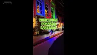 Neon Lights & Lake Breezes | Pokhara Night Ride (4K)