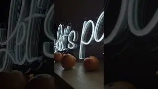 neon sign for party sign #party #neonsign #youtubeshorts