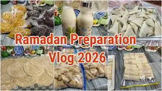 Ramadan Preparation Vlog 2026 Ideas To Save Time In Ramzan😍How to Make & Store For Iftar Recipes