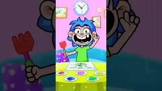 🎨 Drawing Flowers with a FORK! 🍽🌸 Fun Art Hack for Kids