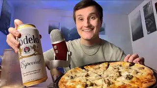 ASMR Мукбанг с пиццей и пивом 🍕🍺 (Обновление жизненных новостей в формате &laquo;шепота&raquo;)