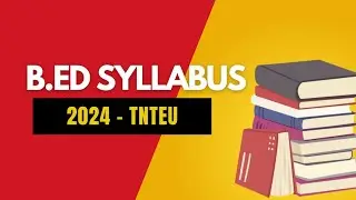 B.Ed syllabus for 2024 TNTEU. #teacher #training #commerceclasses
