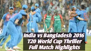 India vs Bangladesh | Match Highlights | ICC Men's T20 World Cup 2016