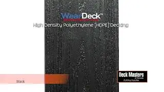 WearDeck Deck Boards  - Black highlighted against a white background