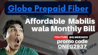 Fiber Fast Internet WALA BiLL monthly handog ng Globe Prepaid Fiber