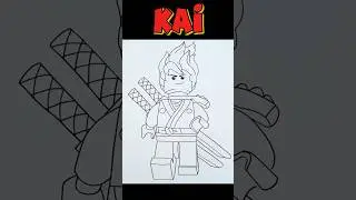 How To Draw KAI | LEGO NINJAGO #legoninjago #ninjagokai #ninjago #drawing
