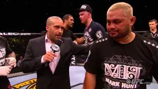 UFC on FUEL TV 8: Mark Hunt Octagon Interview