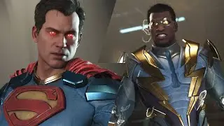 Injustice 2 - Superman vs Black Lightning | All Intro/Interaction Dialogues 