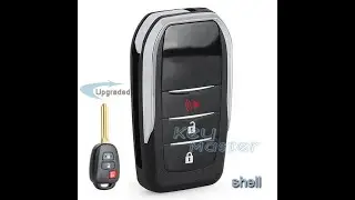 Upgraded Flip Remote Key Shell Case Fob Assenbly Video for Toyota Scion RAV4 Highlander Pruis