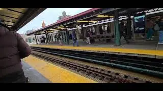 Woodlawn bound Local R142A (4) train at Burnside Avenue 
