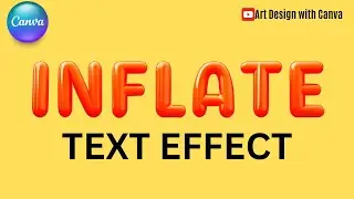 3D Inflate Text Effect in Canva Tutorial Typography Design