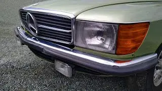 C107 Mercedes-Benz 280 SLC in Silver Green Metallic paint