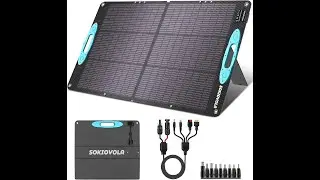 SOKIOVOLA 100 watt Portable Solar Panel for Power Station Review - Pros & Cons - 100 watt portable