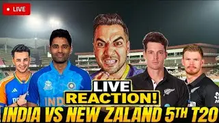 INDIA VS NEW ZEALAND 5TH T20 LIVE | CRICKET REACTION | Ishan's Heroic Hundred & Arshdeep's Fifer #1m