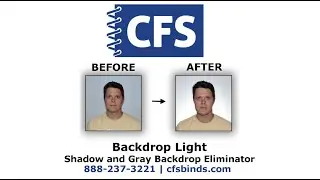 Backdrop Lighting Instruction Video - Passport Photo Backdrop Shadow and Gray Background Eliminator!