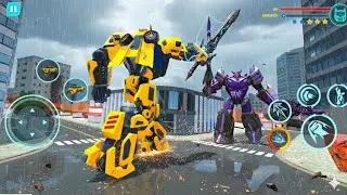 Robot Car Transformation Simulator  - Robot game Transform & Fight Simulator - Android Gameplay 