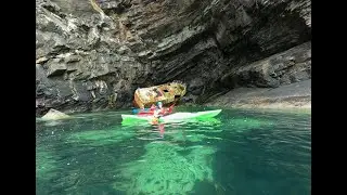 Sea kayak training group Knockalla weekend. Donegal Ireland
