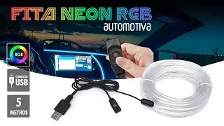 Fita Led Neon RGB - Acess&oacute;rio Automotivo
