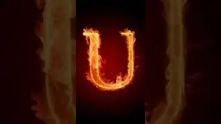 U Letter 3D Drawing #shorts #3d #drawing