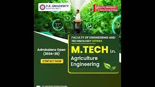 M.Tech in Agricultural Engineering | Admission Open | #shorts