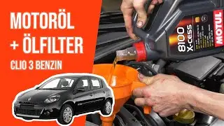 Wie CLIO 3 1.4 16V Motoröl und Ölfilter wechseln 🛢