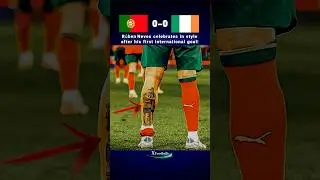 R&uacute;ben Neves celebrates in style after his first international goal! 🇵🇹