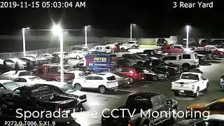 Sporada Secure Monitoring   Catching thieves at a car dealership in Central Florida