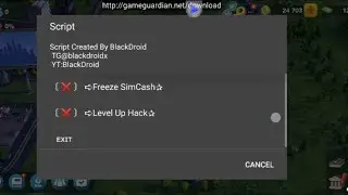 SimCity Script Hack Freeze SimCash On New Update Real Server