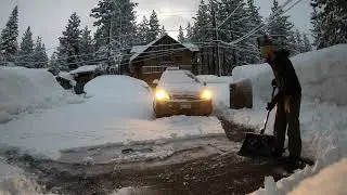 Next wave of the Atmospheric River is about to arrive. Both Raley's Closed. South Lake Tahoe.