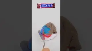 Mixing Snickers colors.#mixingthings #colormixing #snickers