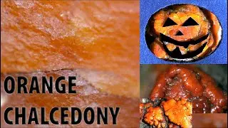 ORANGE CHALCEDONY - Happy Halloween! Very Rare One! Microcrystalline Gemstone Material,Unusual Color