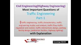 Most Important Questions of Traffic Engineering part-1|Highway Engineering MCQ|Civil engineering mcq