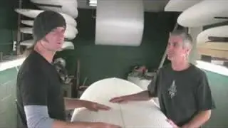 Drew Brophy Visits Ron House Surfboard Shaper