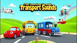Transport Sounds Song for Kids | Fun Learning with Cars, Trains, and Planes!